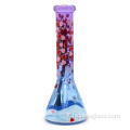 Purple Blue Gradient Valentine's Day Series Glass Beaker Bong
